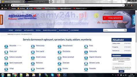 Przekonaj się już dziś jak naprawdę działa serwis internetowy Ogłaszamy24h.PL. Internetowa witryna udostępniona do dodawania ogłoszeń usługowych.