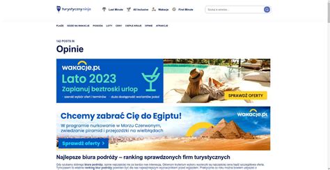 Wypróbuj działanie witryny Turystycznyninja.pl i planuj pełen wrażeń odpoczynek. 2022